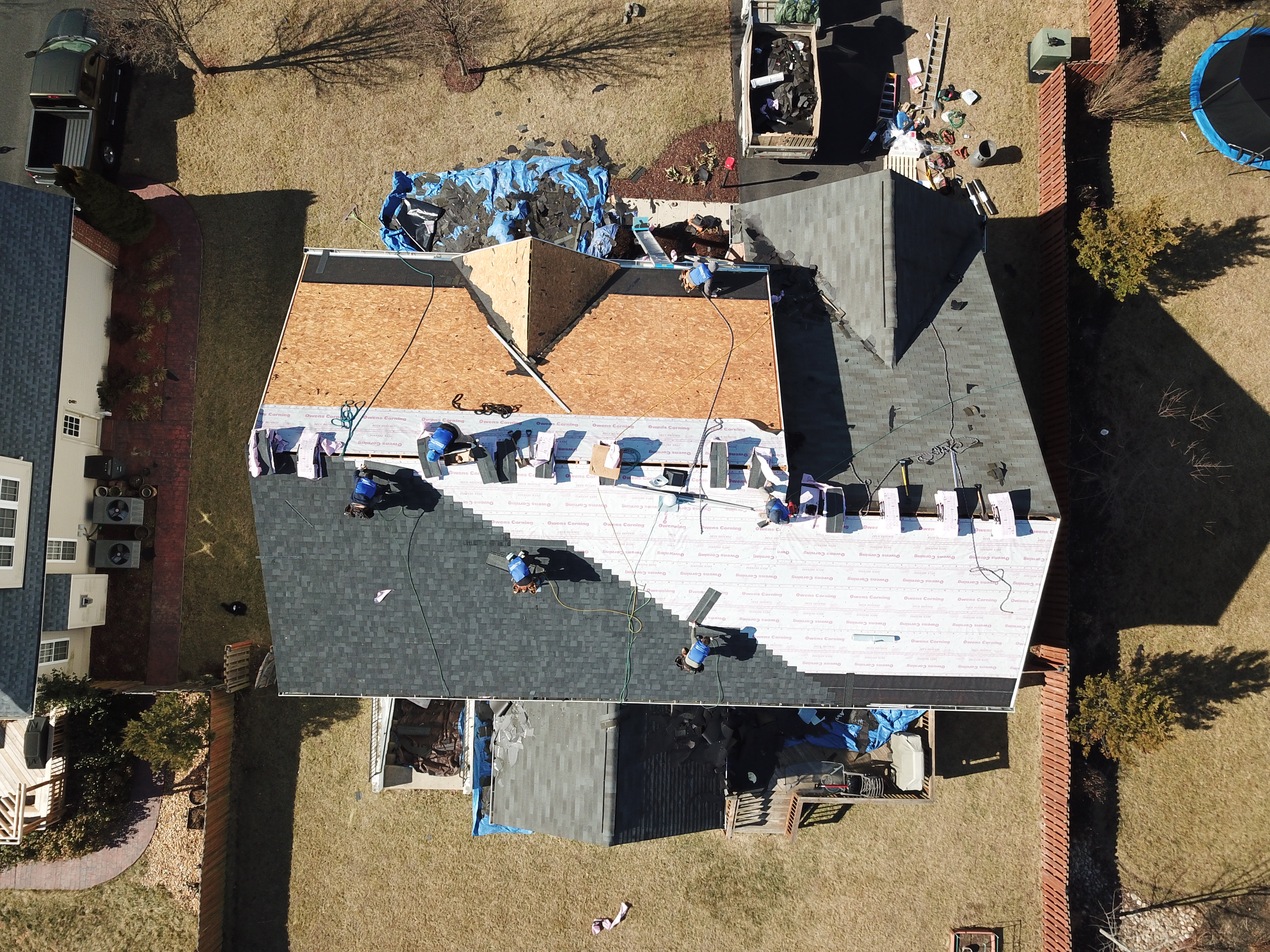 Drone Photo of Roof Work