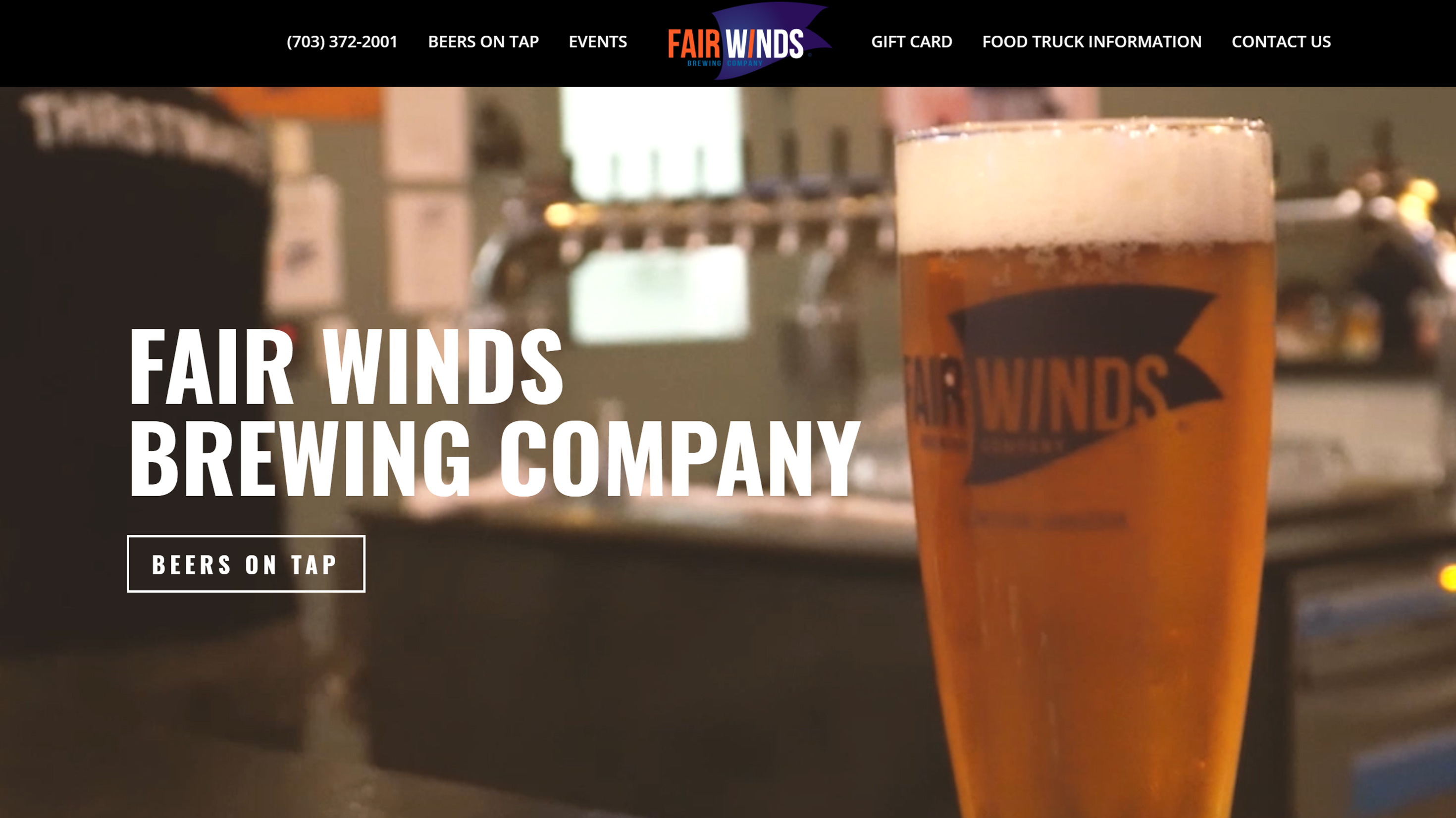 Fair Winds Brewing Company Website